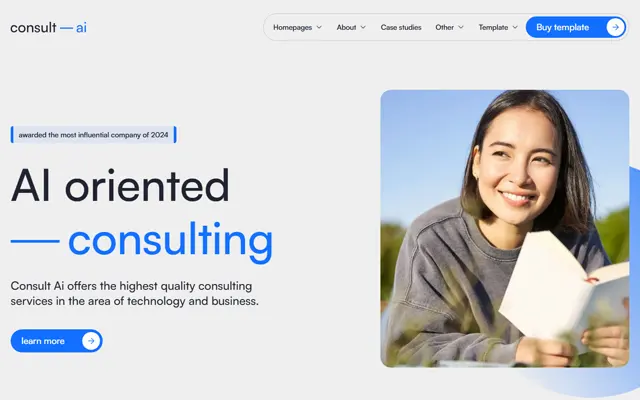 Consult AI 首页首屏