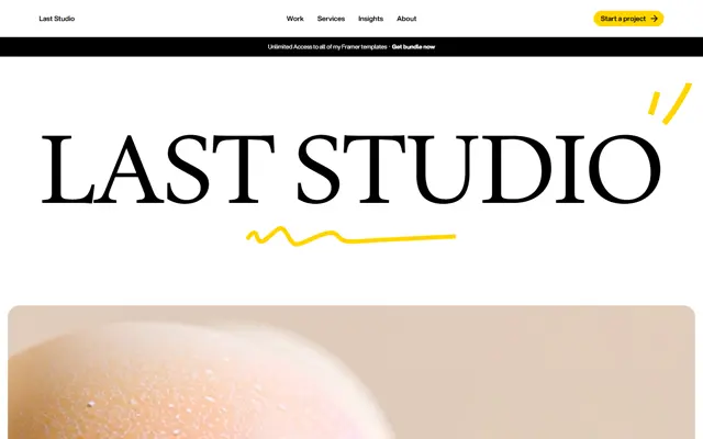 Last Studio 首页首屏