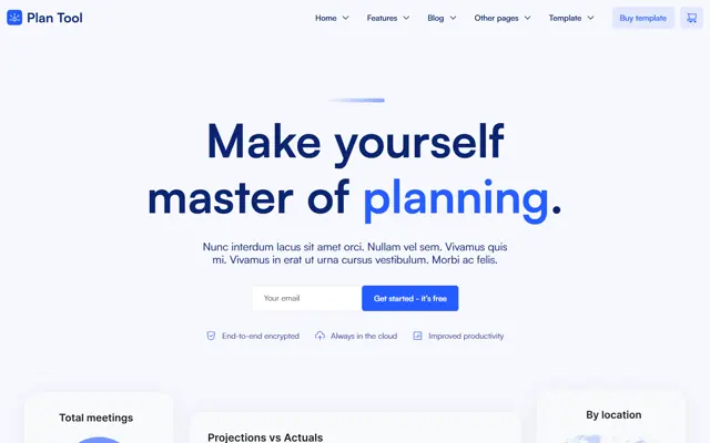 Plan Tool 首页首屏