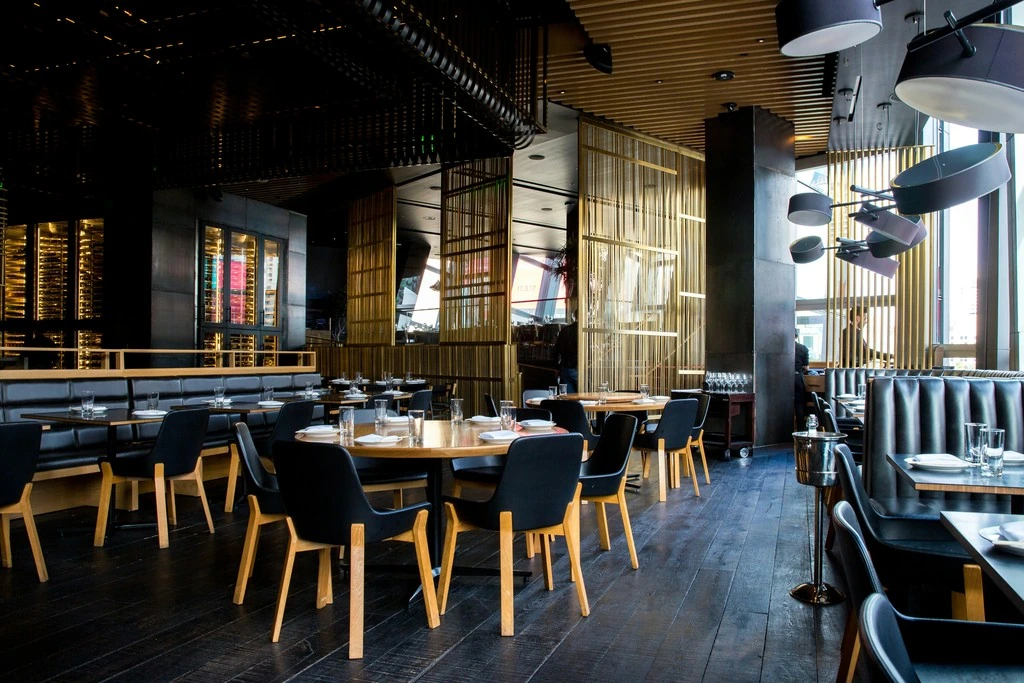 A pub set in a room during daytime